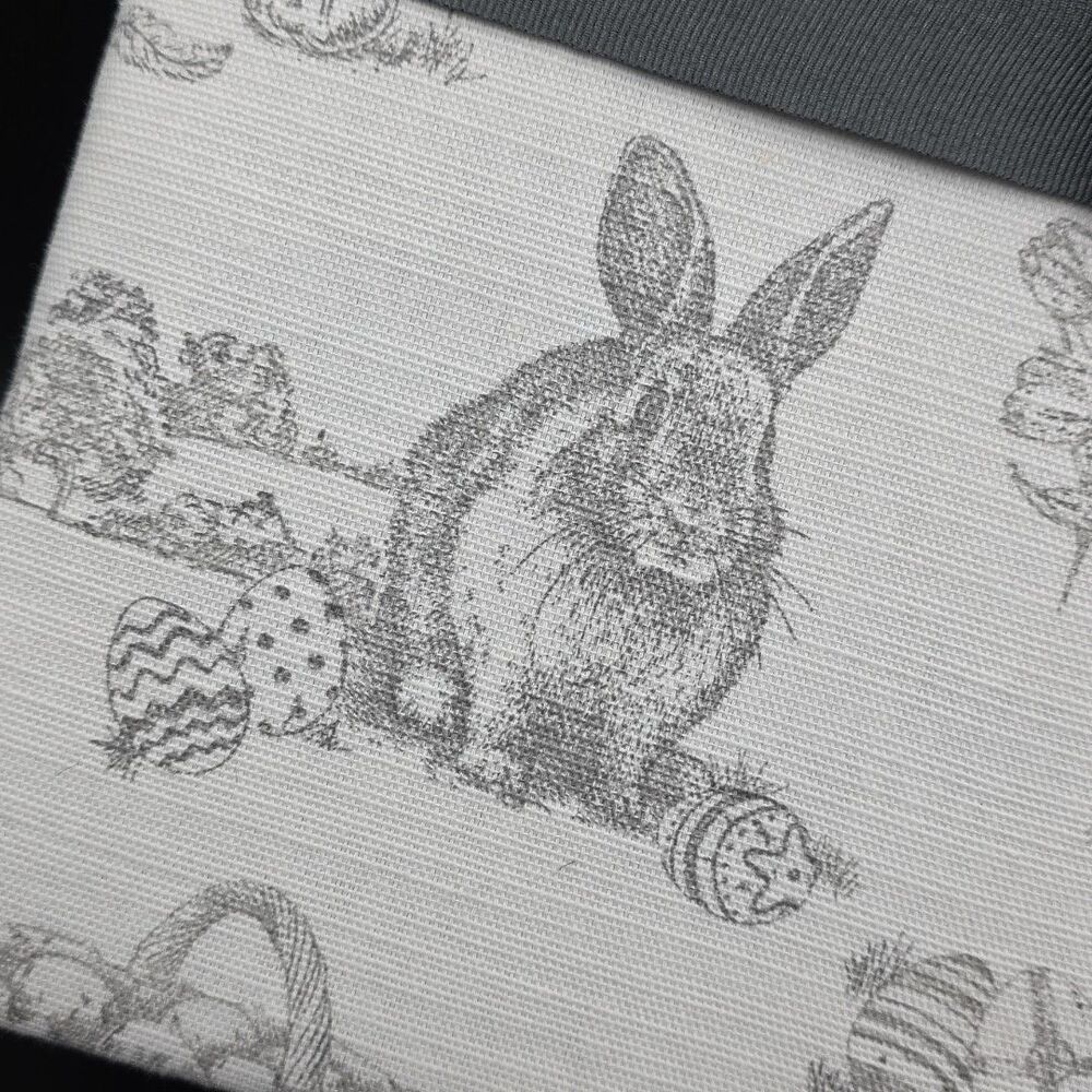 Bunny Tales Easter Tablecloth Spring Rabbit Toile Cotton Oblong 60x102 NIP - Picture 8 of 10